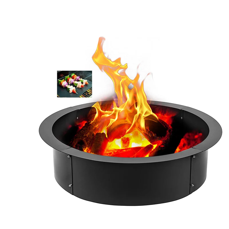 

Heavy Duty Fire Pit Ring/Liner DIY Q235 Steel 42 Inch Outside x 36 Inch Inside Durable material