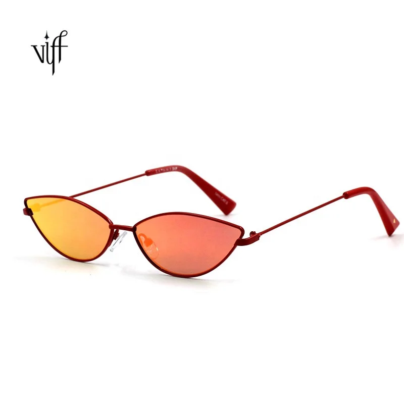 

Cat Eye Sunglasses VIFF HM18095 Women Brand Designer Metal Frame Circle Sun Glasses