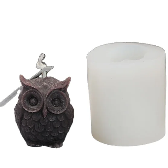 

Fusimai DIY silicone scented candle tool resin mold custom owl candle silicone