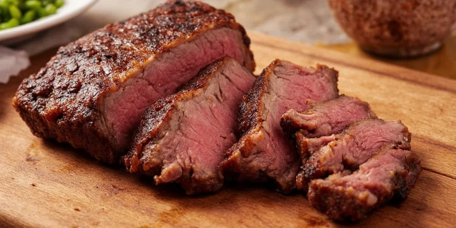 Tender pork ribs glazed with BBQ sauce
