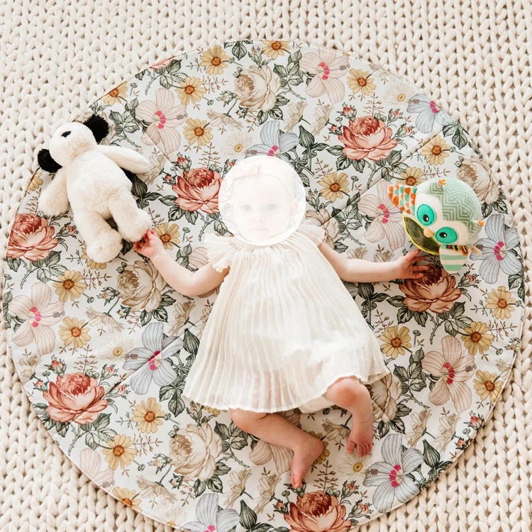

Large Size Custom Design Stitched Portable Baby Play Rug