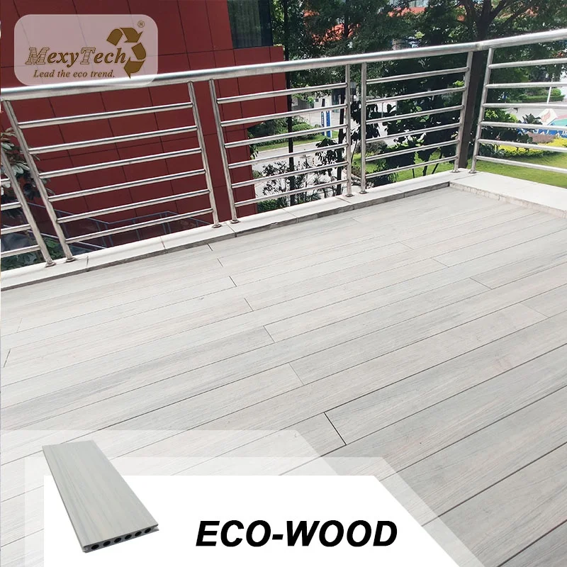 

MexyTech deep 3d embossing flooring wood plastic composite no gap decking