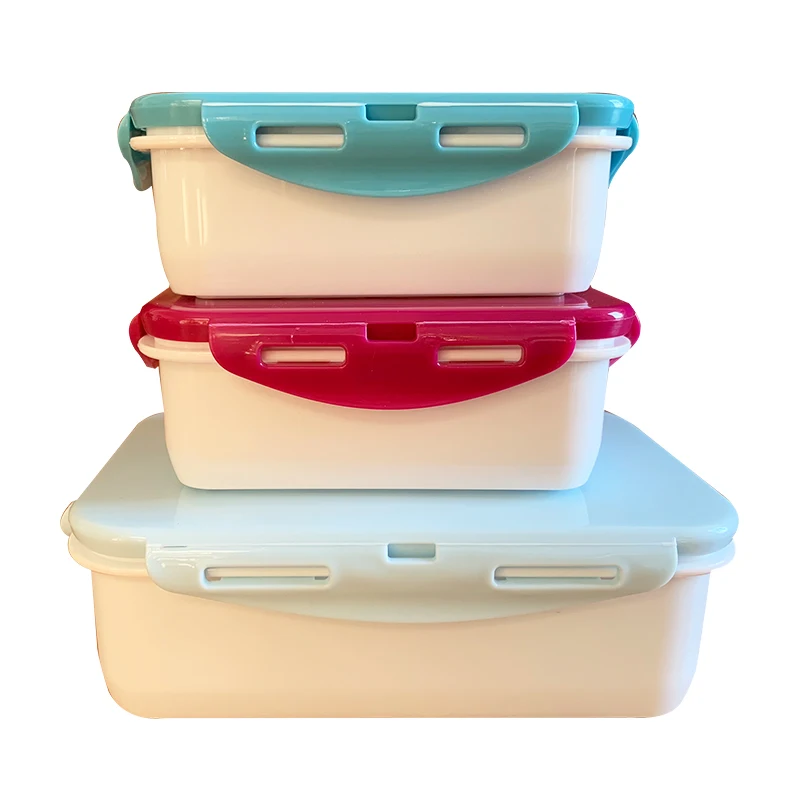 Plastic food containers and Rectangle Leak Proof Microwave Heated Safe Kids BPA Free Food Grade PP Lunch Box