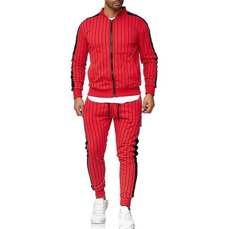 

2021 Hot selling men clothes set High Quality Custom Sport Running men sportswear set Printed Logo Jacket sweatsuit set men