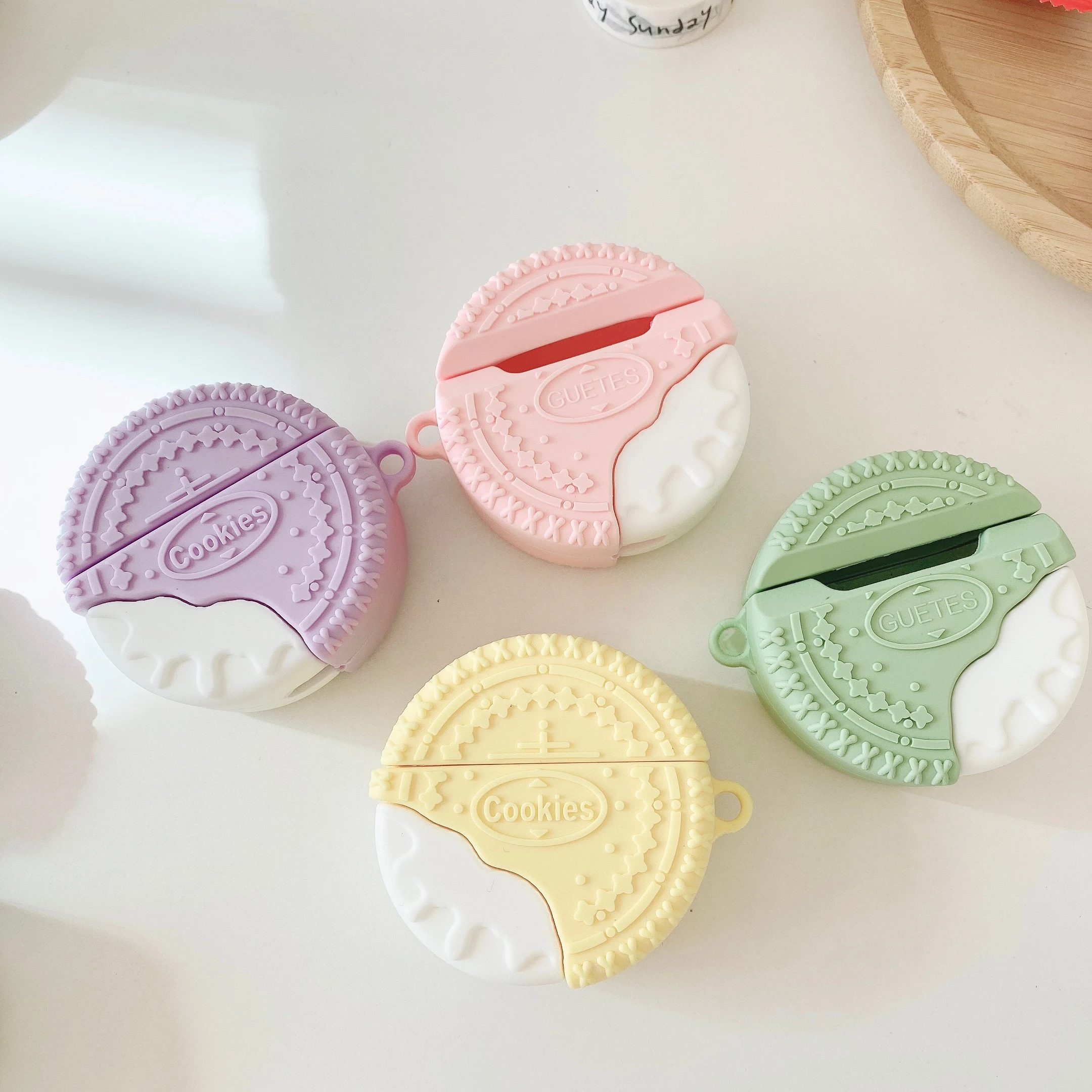 

New for airpod pro case for apple airpods case silicone cute cartoon for cookies airpods cases