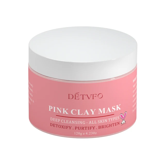 

Private Label Mud mask Pink Clay 100% Pure Natural Pink Facial Clay Mask