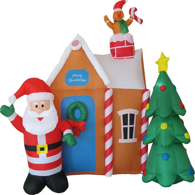 Hot Outdoor Inflatable Santa House For Christmas Decoration Buy