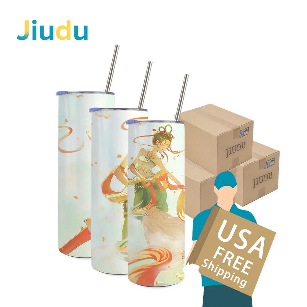 

Hot selling 20oz stainless steel double wall vacuum insulated slim tumbler Sublimation blanks 20oz skinny tumbler Cups, Stainless steel color