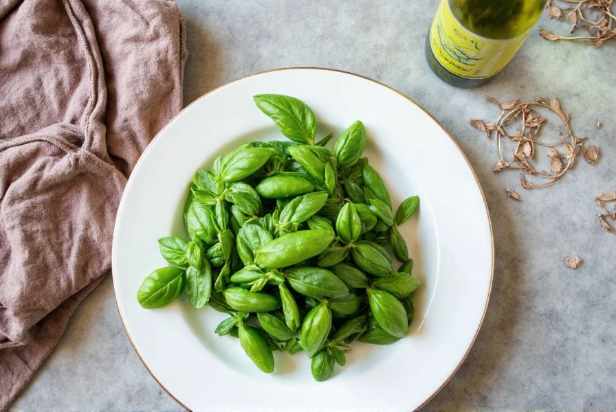Dried basil packet