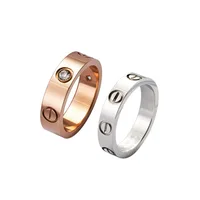 

Valentine's Day Gift Stainless Steel Wedding Jewelry Love Screw Ring