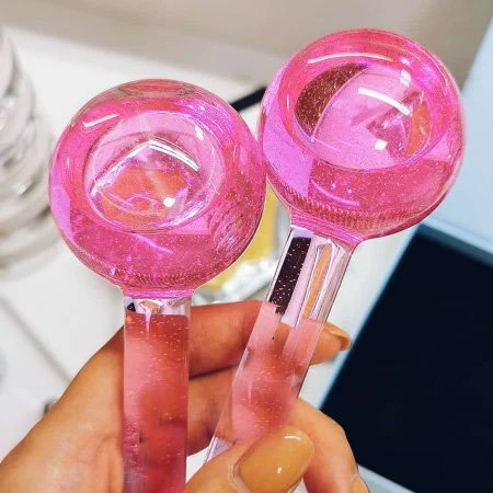 

Wholesale eye facial massager 2pcs energy skin care beauty women cooling ice ball globes for face, Picture shows