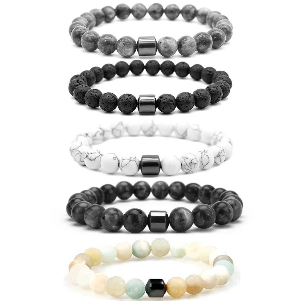 

8MM Fashion Luxury Natural Stone Healing Crystal Stretch Beaded Bracelet Women Men Handmade Gemstone Round Bracelet//, Picture shows