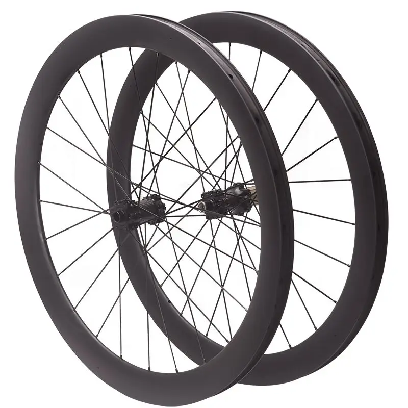 Factory Direct 700c Carbon Fiber Bicycle Wheelset 35/50/61/71mm Disc Brake Clincher Wheels