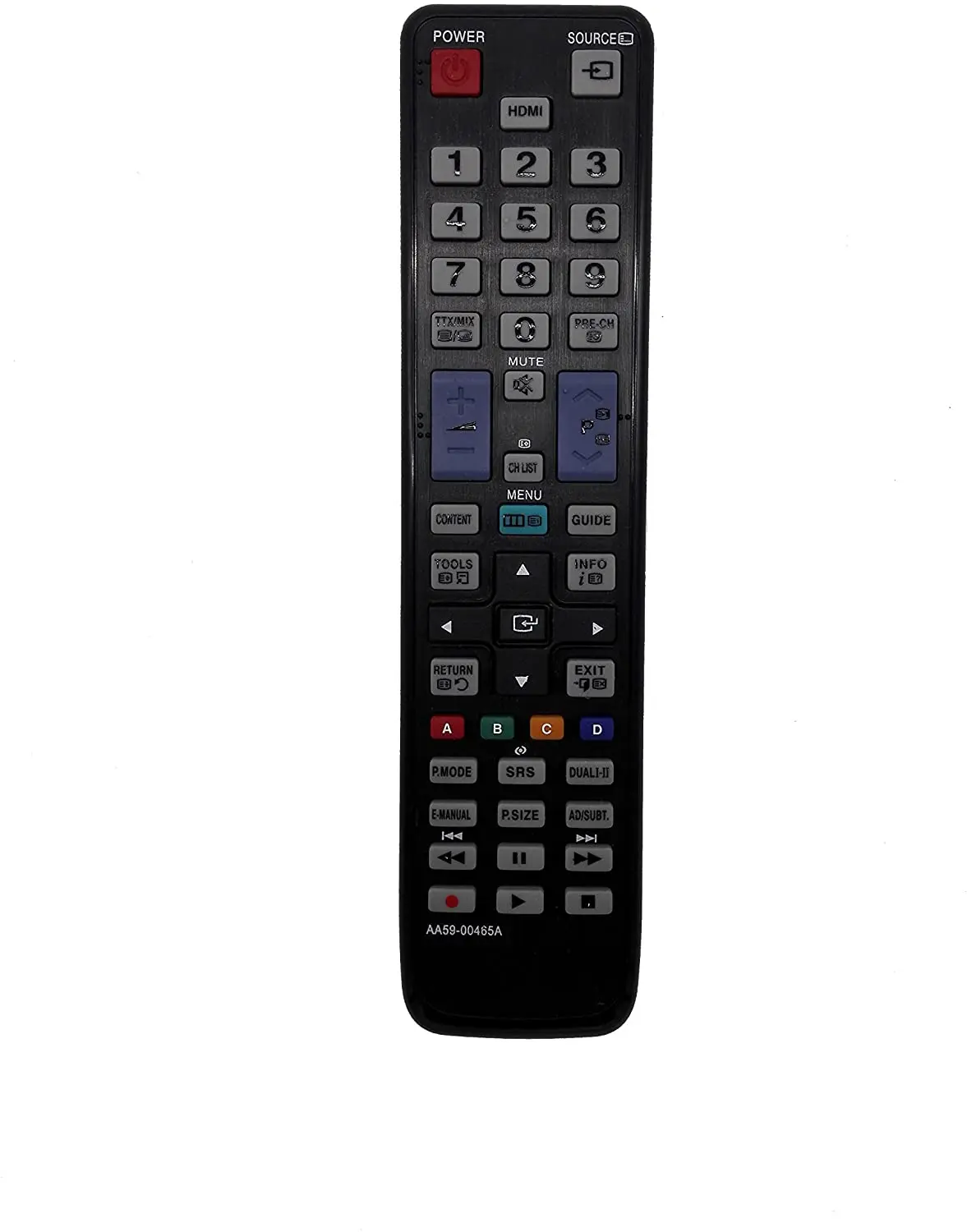 

New Remote Control Replacement for Samsung TV AA59-00465A, Black or oem