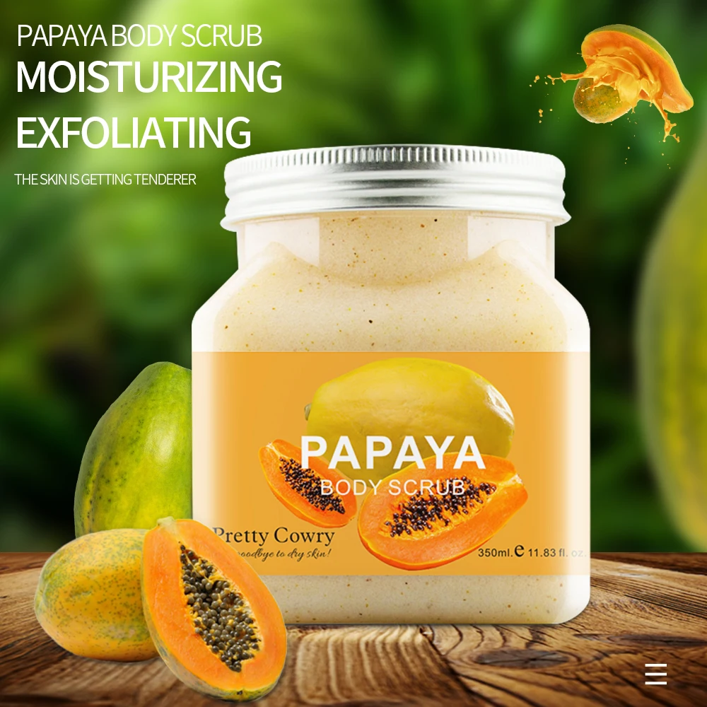 

pretty cowry 500ml Remove dirt deeply and improve chicken skin cleansing papaya scrub