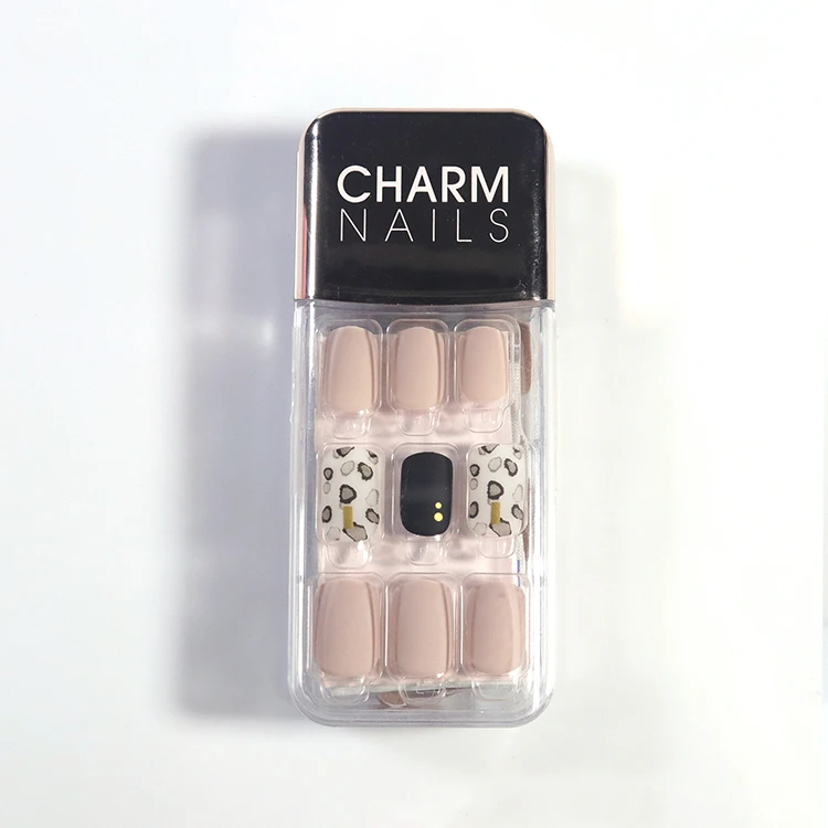 

30pcs box package full cover thin short pointed wide square nail tips fake false nail luxury woman artificial press on nails, As shown in the pictures