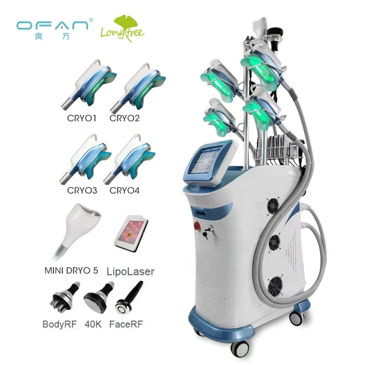 

Professional Beauty instrument RF cavitation cellulite removal lipolysis remover crio cryotherapy Chin cryolipolysis 360