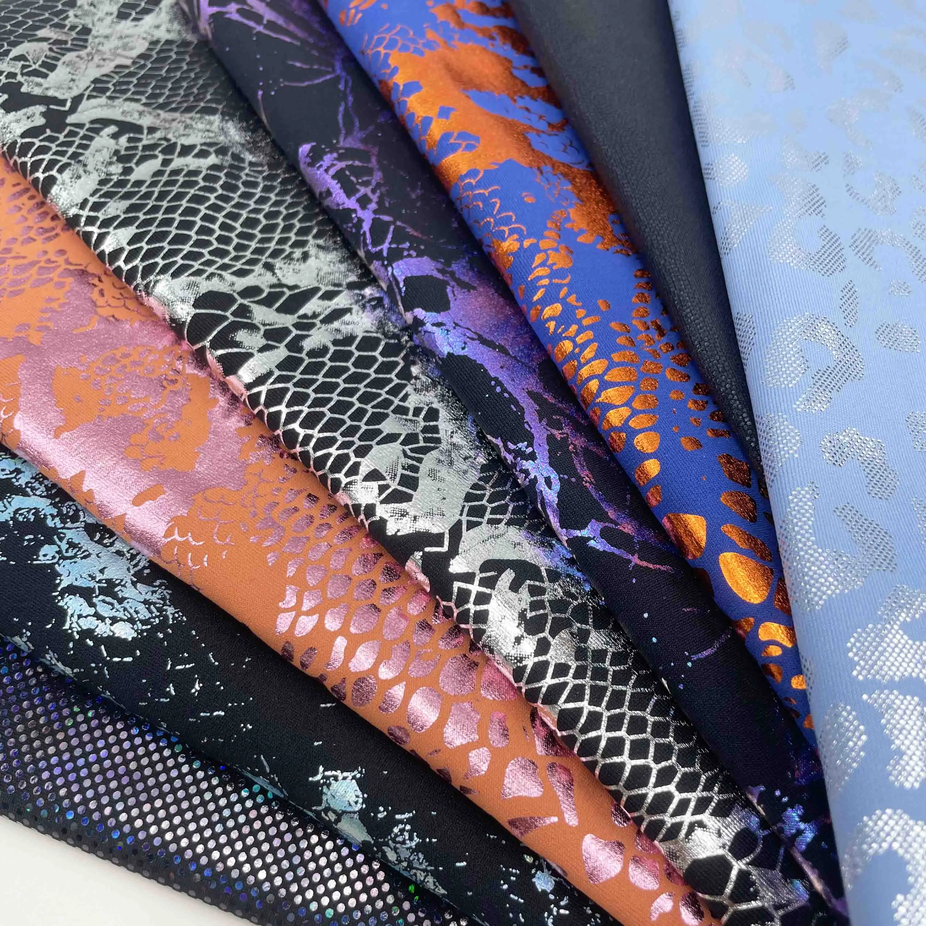 Bronzing Stretch Matte Backing Soft Touch Fabric Spandex18% Polyester82% Fabric for Sportswear Swimwear and Bikini Fabric