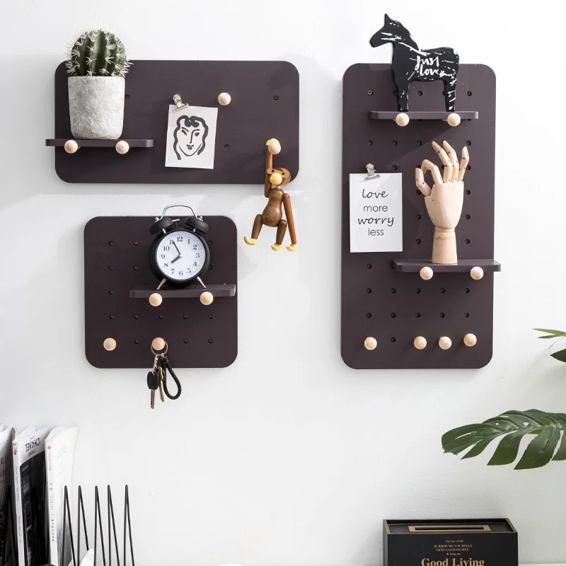 
Wood Peg Board custom wood pegboard display with Hole 