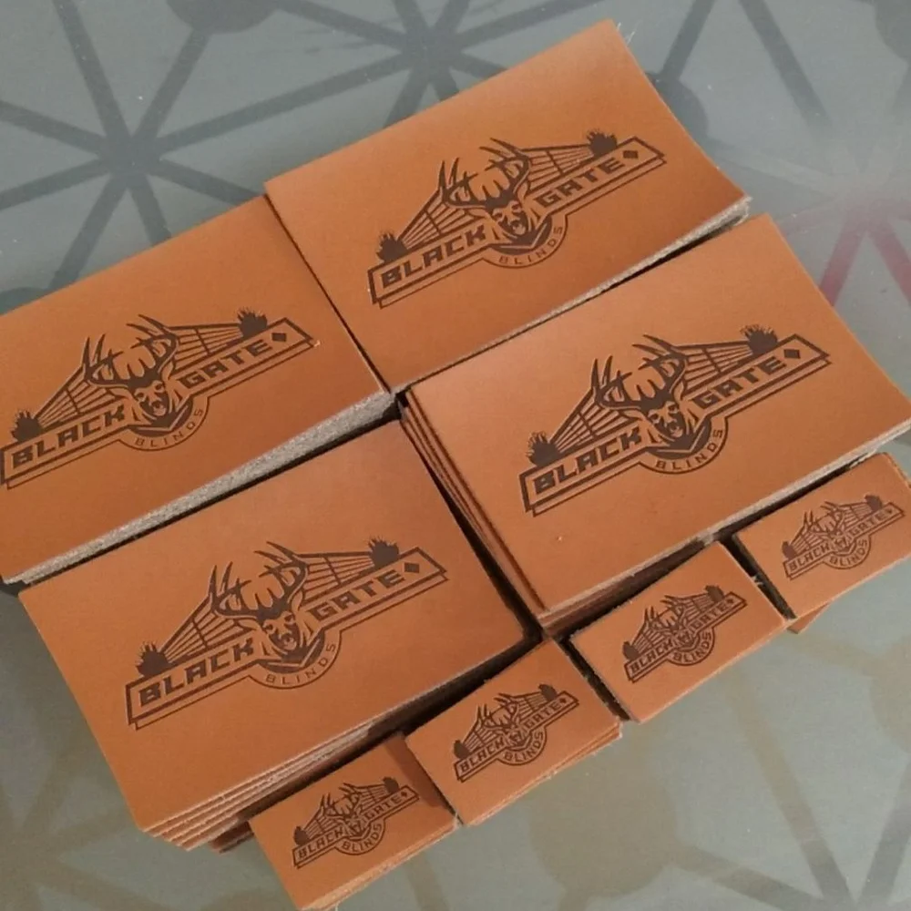 Custom Pu Faux/genuine Embossed Logo Leather Embroidery Hat Patch,Sew