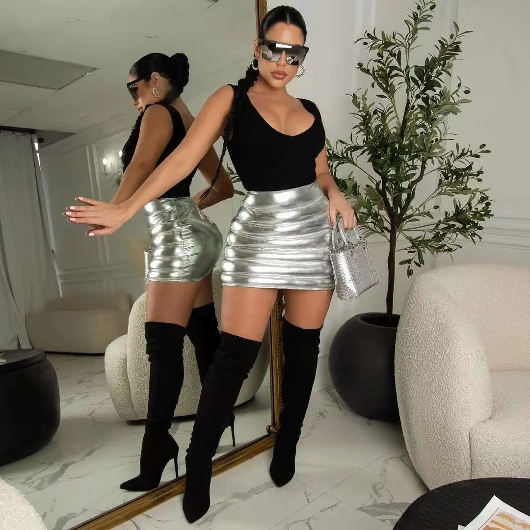 

BN8177-Wholesale hot selling women's short skirts spring 2022 fashionable mini skirts sexy queen skirts, Picture