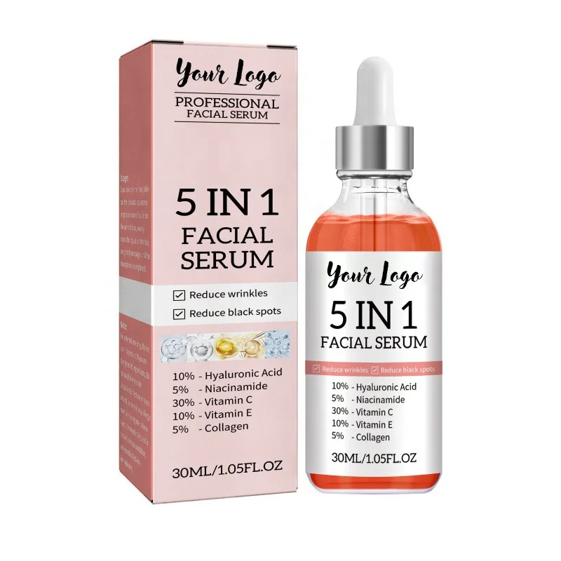

100% Pure Firming Anti Aging Moisturizing Skin Care Vitamin C Turmeric Serum Private Label For Dark Skin