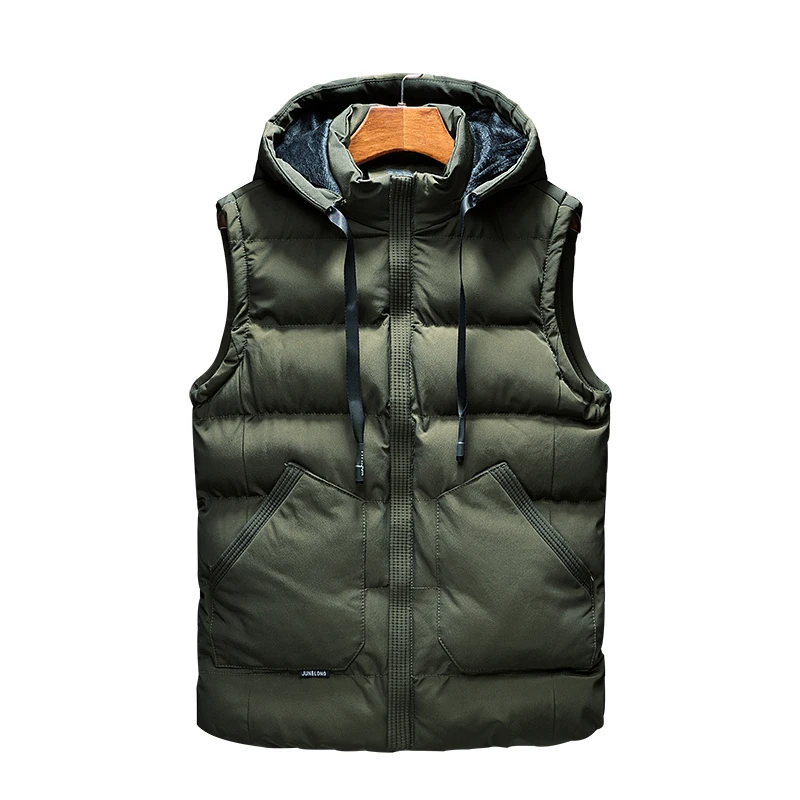 

Hot sale High quality extra thick soft men quilted down puffer vest for men padded vest men