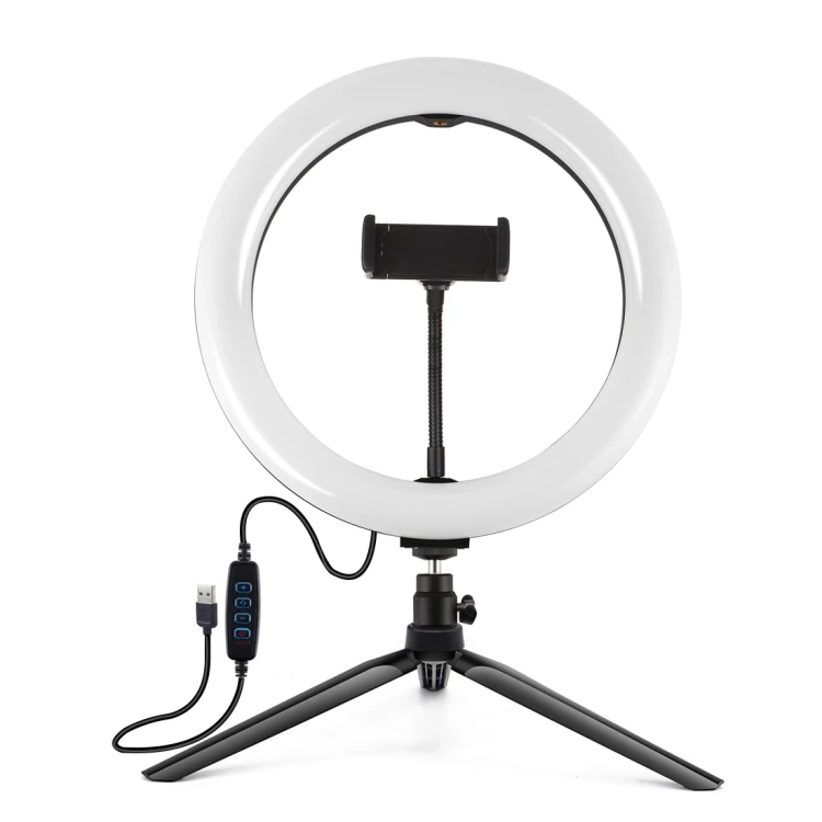 

PULUZ 10.2 inch 26cm Ring Light Beauty Video Studio Photo selfie led ring flash light With Tripod Stand Ball Head