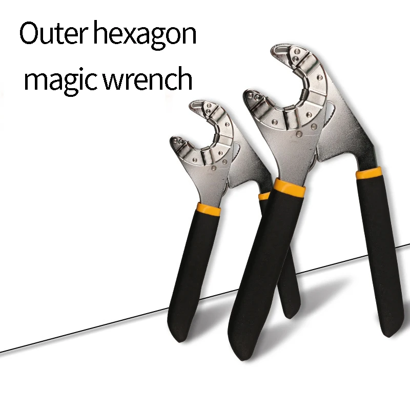 
Multifunctional Universal Spanner Adjustable Grip Wrench Ultra-large Opening Single-handed Movable Spanner Opening Spanner 