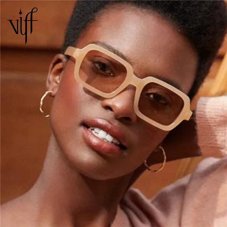 

VIFF HP20594 Wholesale Custom Shades Rectangle Marble Frame OEM Glasses Lens Sun Glasses Fashion Square Sunglasses 2022