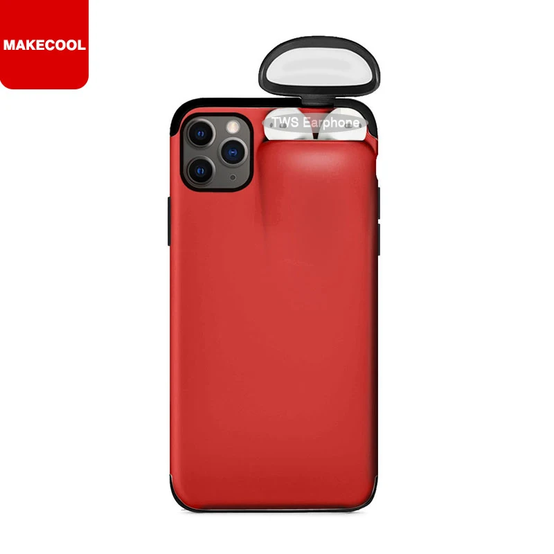 

Multifunction Personality Creative New Silicone phone cover Headset Storage Box mobile phone case for iPhone x xs 11