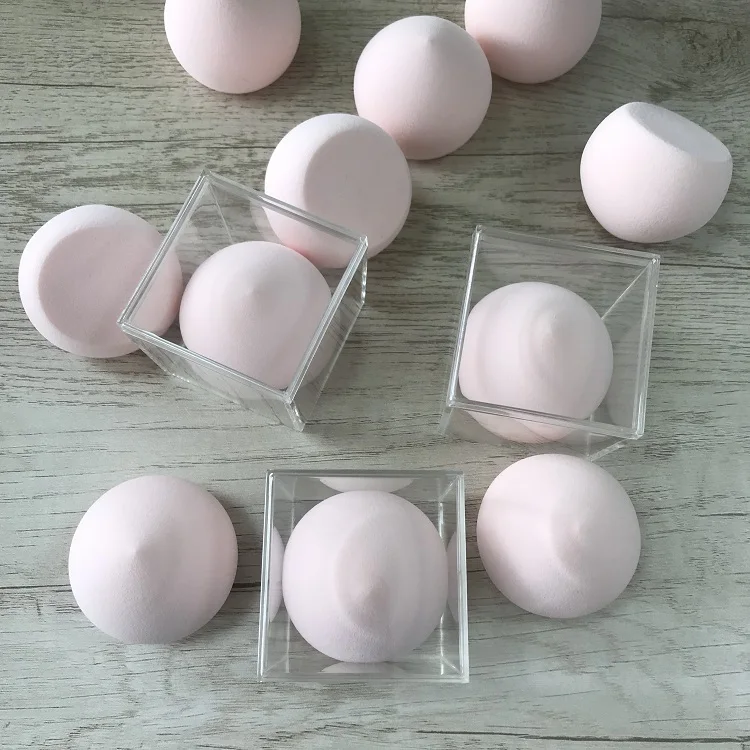 

Original ultra cotton candy soft beauty make up cosmetic peach shape marshmallow makeup sponge peach sponge in acrylic box