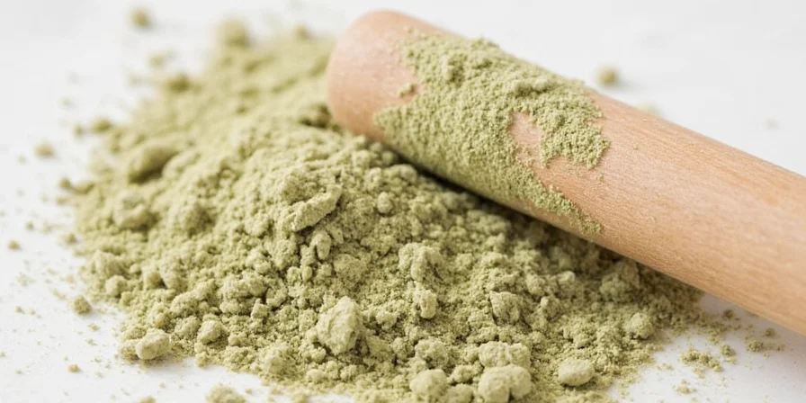 Powdered Sage on a wooden spoon