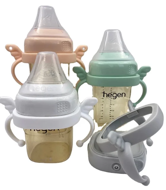 

Hegen baby bottle baby feeding products baby products cute angel wing handle manufacturer