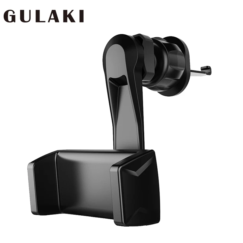 

Hook clip with stretchable air vent phone holder, Black