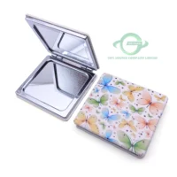 

2020 Newest hot sales sublimation blanks compact mirror with logo/cosmetics mirror/compact mirror