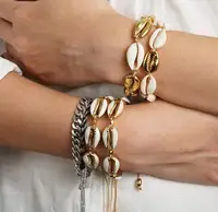

WIIPU Cowrie Shell Bracelets for Women Delicate Rope Chain Bracelet Beads Charm Bracelet Bohemian Beach Jewelry