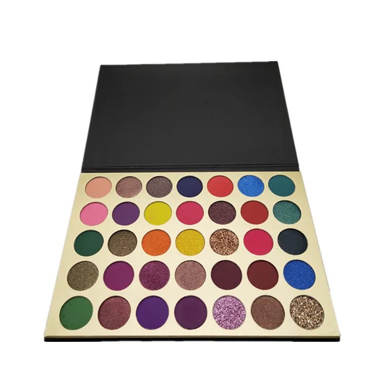 

Makeup cosmetics Eyeshadow Palette Glitter Eye Beauty eyeshdow custom logo eyeshadow palette, 35 colors