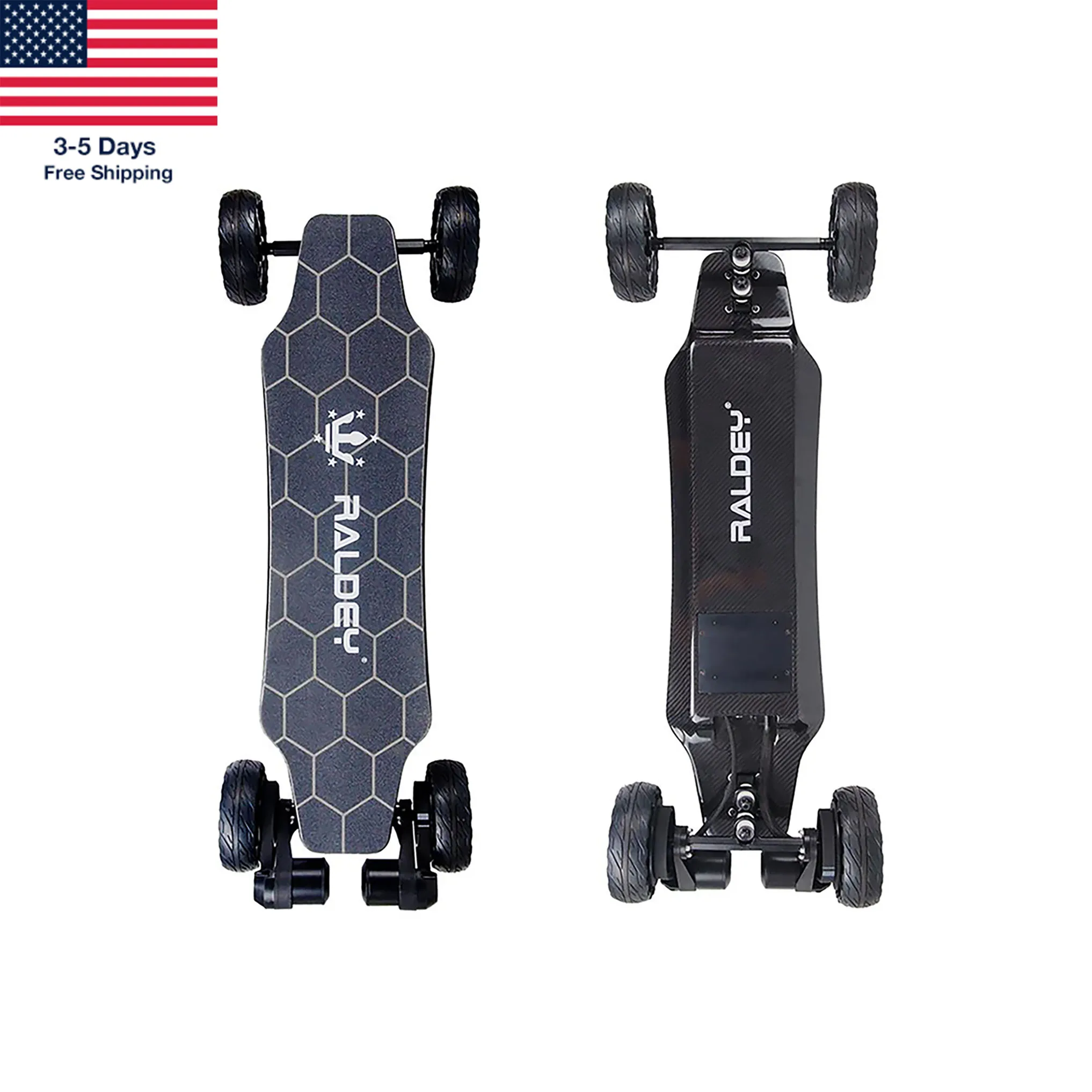 

Dropshipping USA Stocks Free Shipping RALDEY CARBON AT V.2 OFF-ROAD ELECTRIC SKATEBOARD electric skateboard offroad