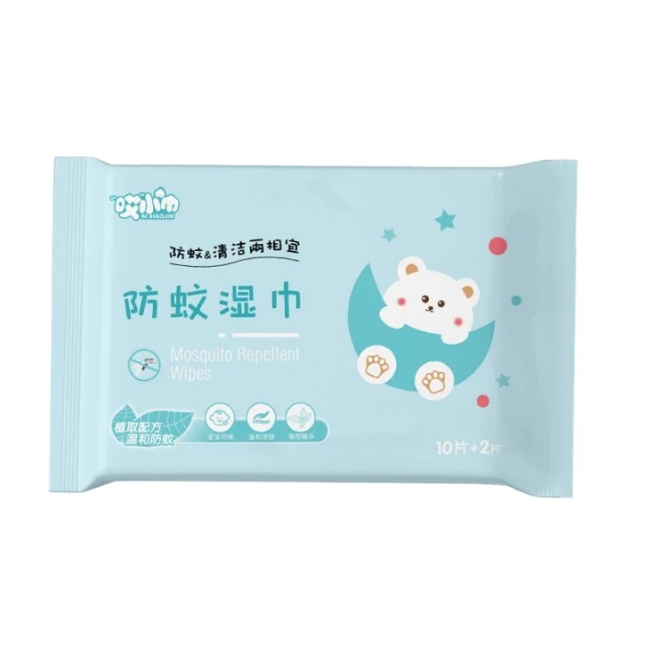 

Cutsomized natural plants extract wet wipes mulit function pocket wet wipes mosquito repellent wet wipes