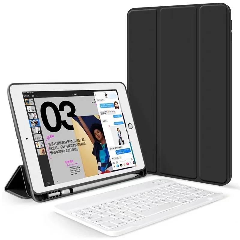 

Keyboard Pencil Holder Tablet Cover Case for Apple iPad Pro 2020