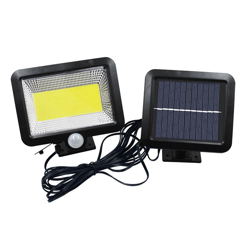 waterproof Separate type 100 COB solar wall light led solar motion sensor light