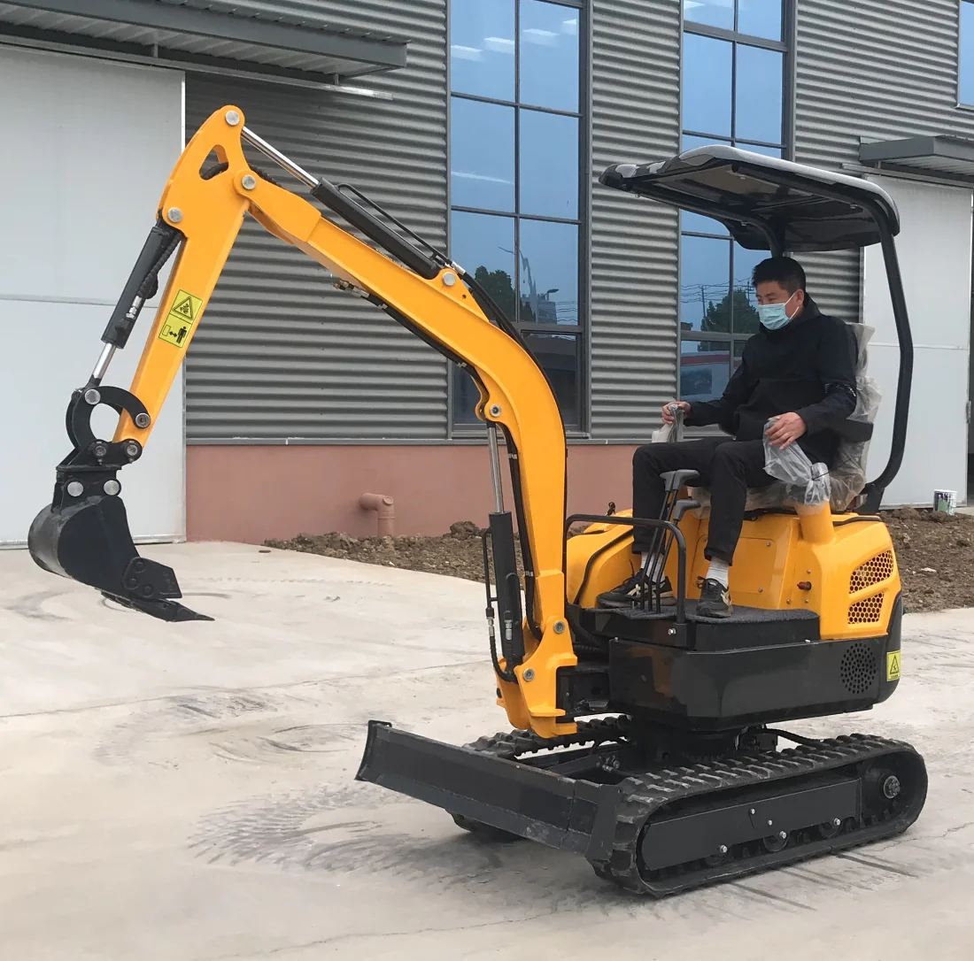 

Hot Selling Wholesale Agriculture Machinery Mini Excavator 1t 1 ton Small Digger with Bucket Attachments for Sale