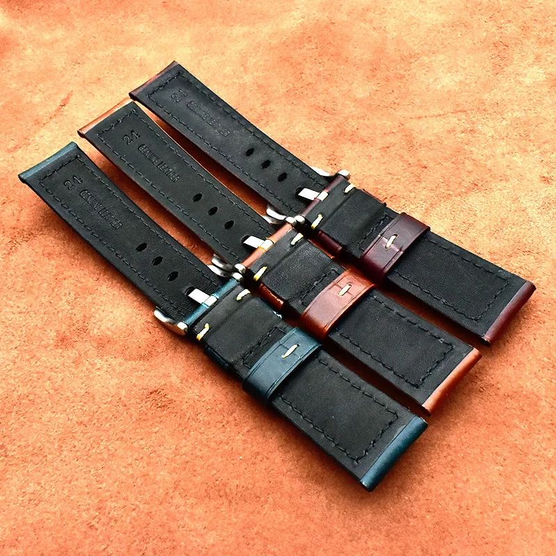 Wholesale Watch Strap Vintage Watch Bands Genuine Leather 18mm Watch