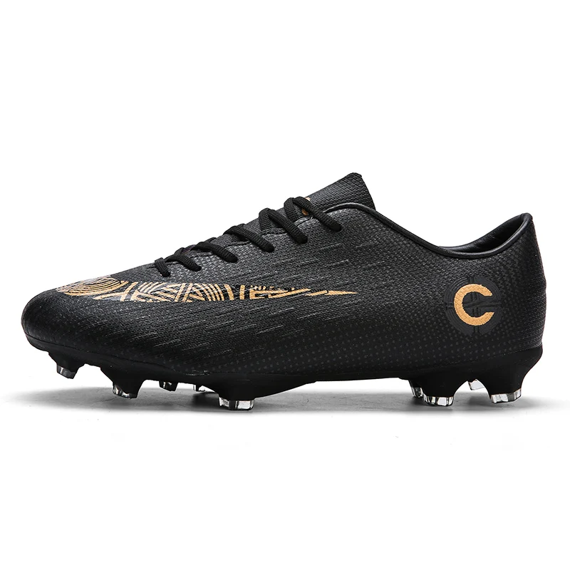 

Men's sport soccer shoes firm ground kid's football field outdoor cleat boots
