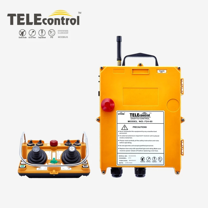 

joystick remote control F24-60 Industrial Wireless Radio Dual Joystick Remote Controls For Overhead Cranes