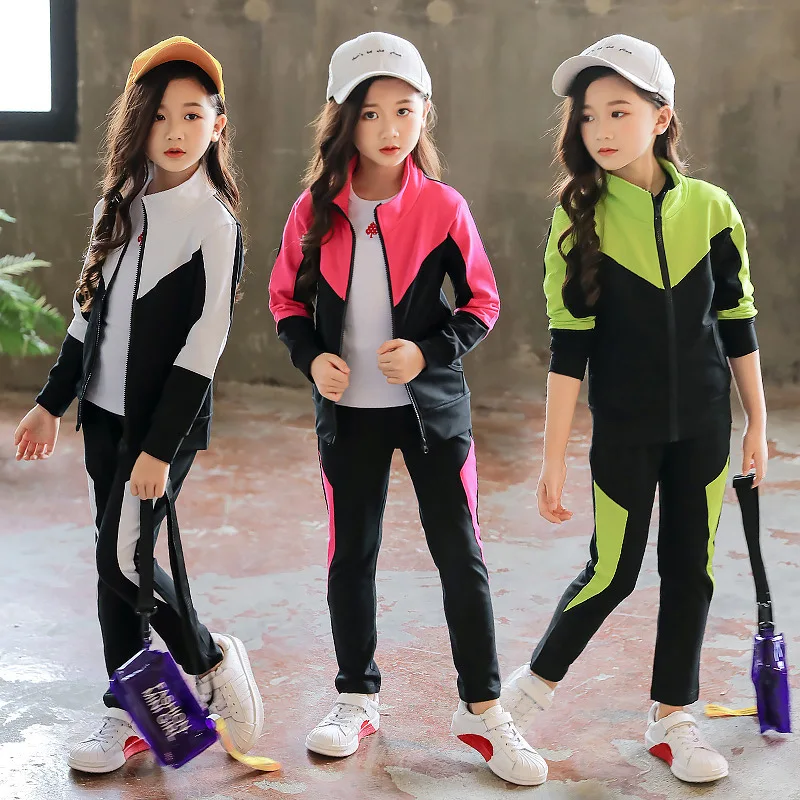 

sport style fashion assorted color coat and pants girl boutique clothing set 2 pieces, Customized