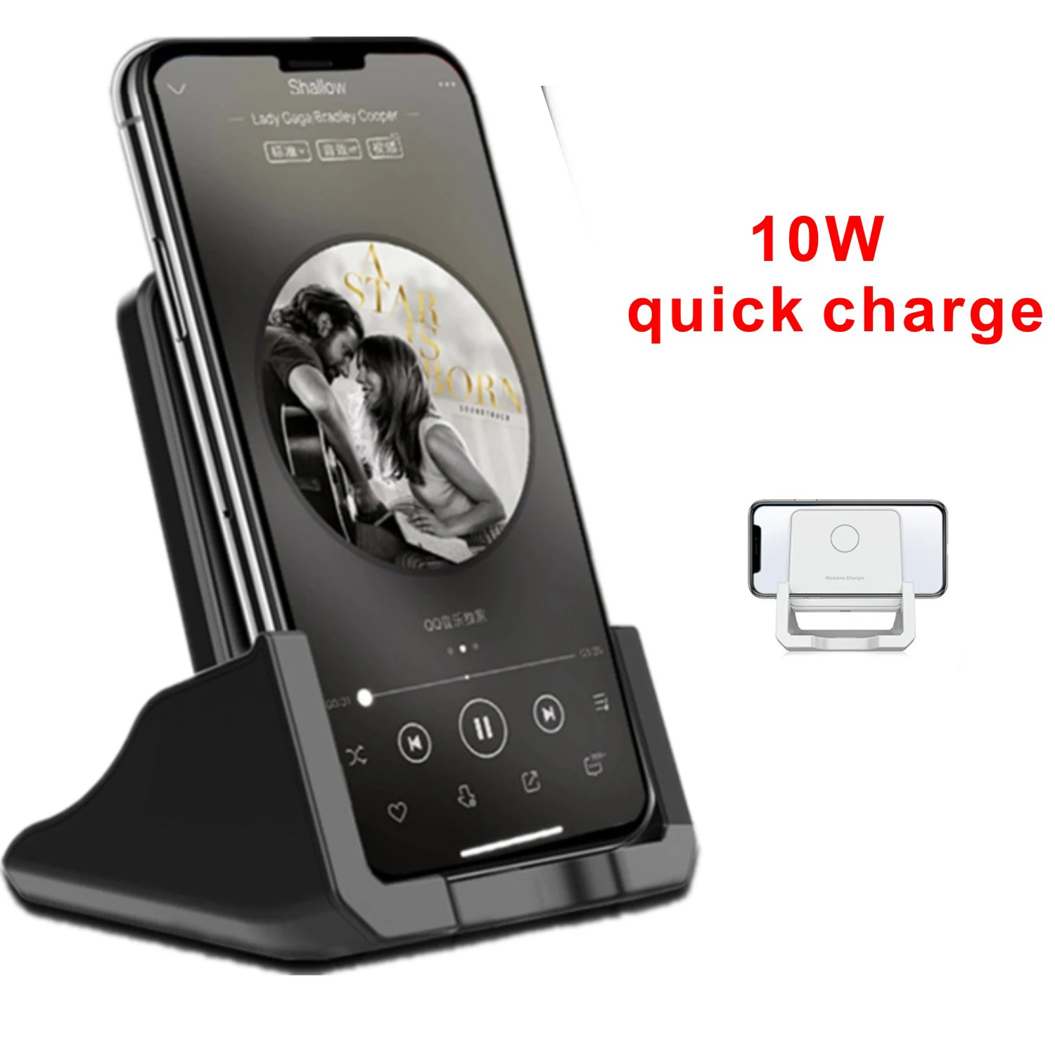 Hot New A9189 Vertical Wireless Charger Induction Charging Base - Buy ...