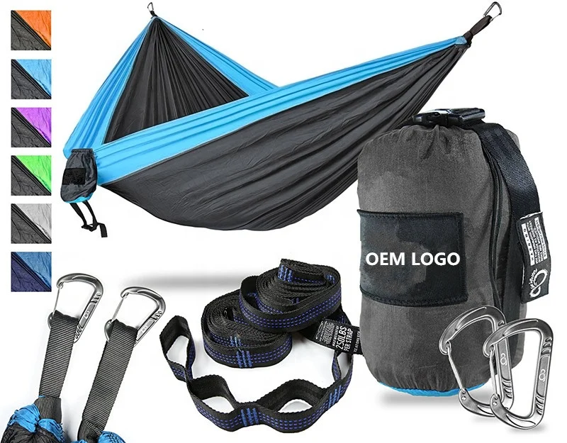 
2018 High quality Outdoors Backpacking Survival or Travel Single & Double parachute Hammocks/camping hammock  (60732263462)