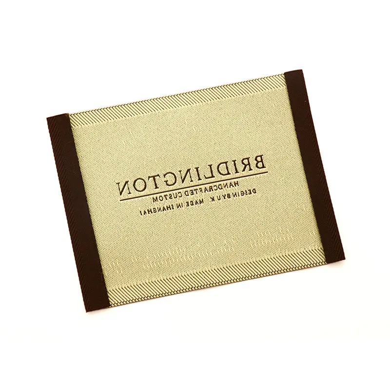 
Custom Private Exclusive Luxury Apparels Garment Damask Woven Tag Label For Clothing Manufacturer 